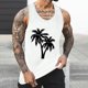thumbnail image 5 of Camisetas de Tanque de los Hombres Tanque de los Hombres Incolor Gradiente de Impresión Cuello Redondo Correa Delgada Fuga Atrás Regular Casual Deportes Blusas de Tanque, 5 of 5
