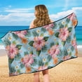 thumbnail image 4 of Garronmavis Hibiscus Floral Car Seat Towel Cover Breathable Non-Slip Material with Included Storage Bag 1 PC Front Seat Universal Fit for Cars Sedan SUV Van Trucks, 4 of 9