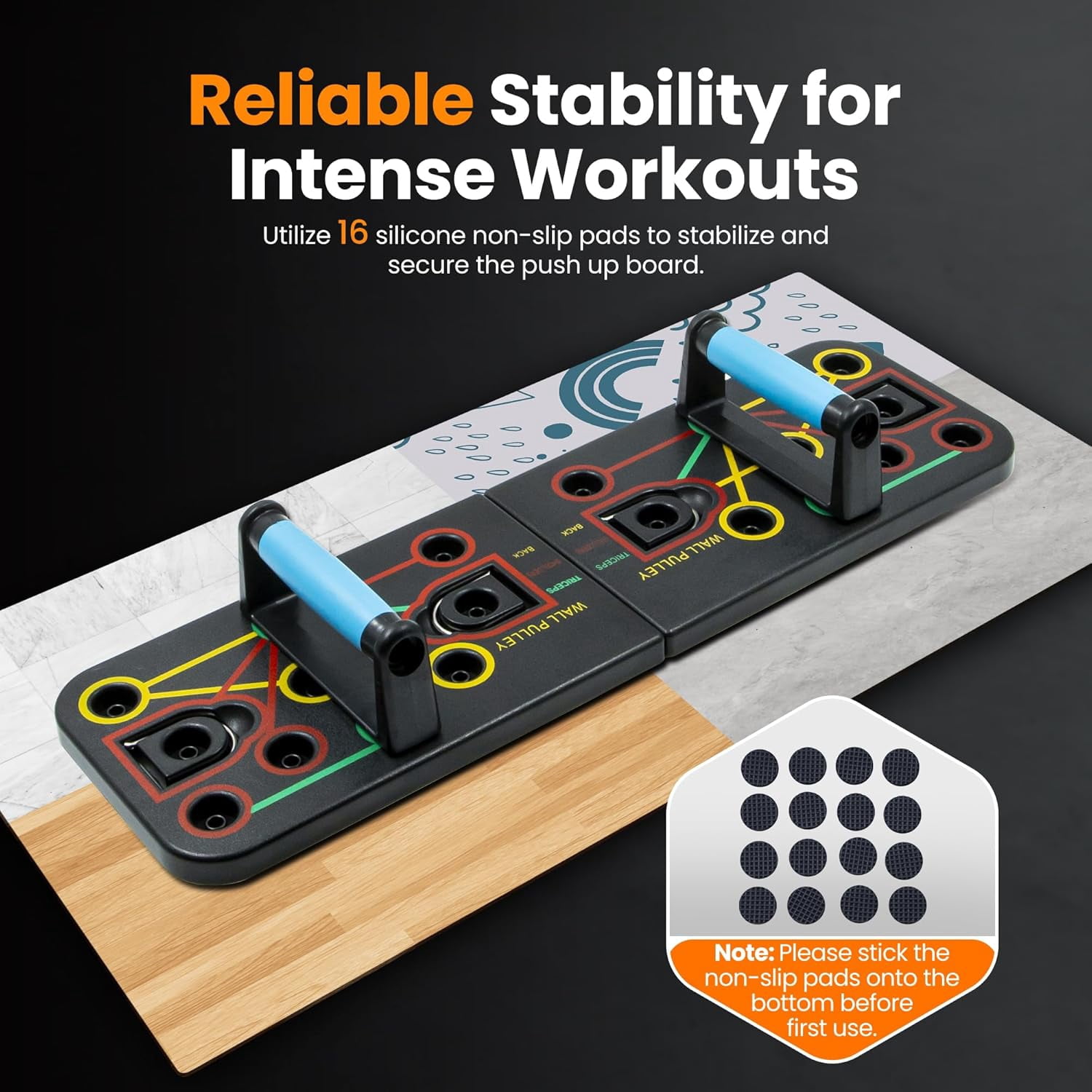 WFSVRY Body-building apparatus,Push Up Board Exercise Equipment - At Home Workout Equipment, Gift for Boyfriend