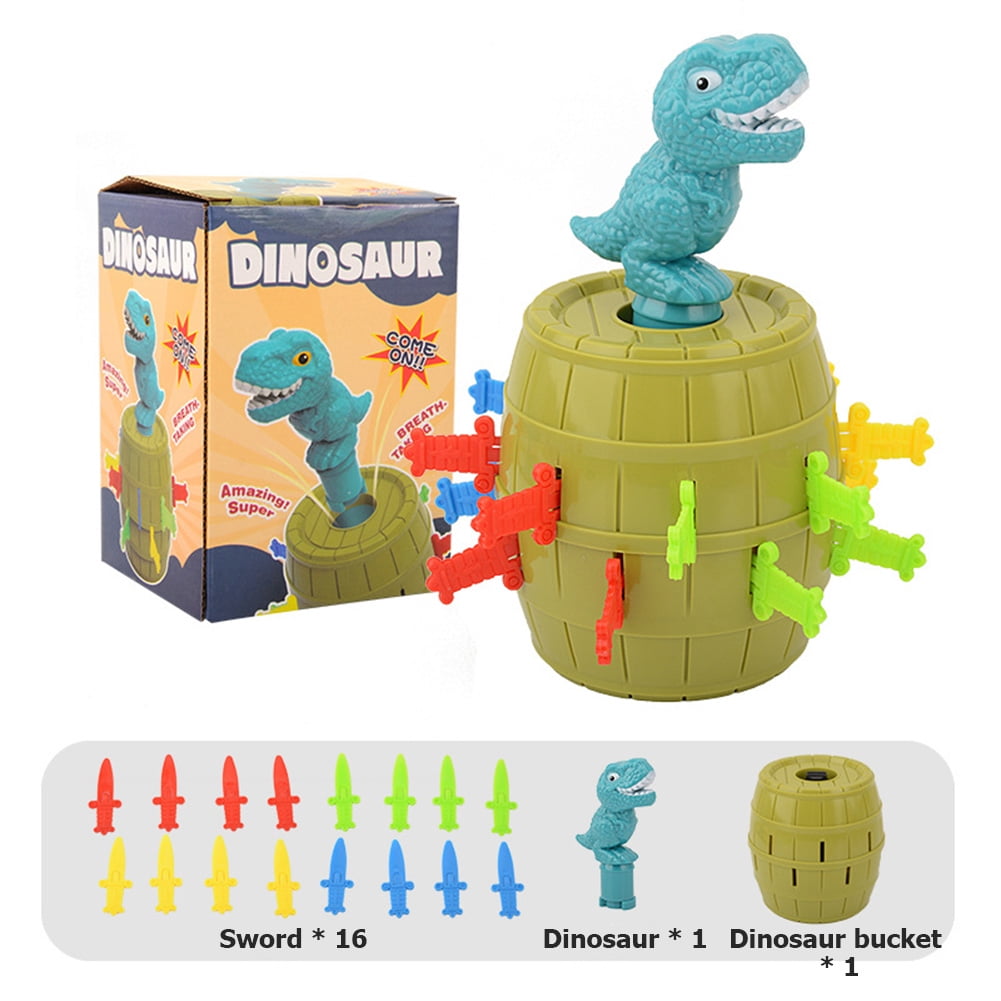 TOMY Games, Jurassic World Pop Up T-Rex, Dinosaur Game for Kids, Family  Game for Ages 4+