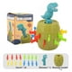 thumbnail image 2 of Juego de mesa de dinosaurio emergente, regalo para niña y niño, cubos de dinosaurio para saltar, espada, puñalada, juegos de dinosaurios para niños de 3 a 8 años, 2 of 8
