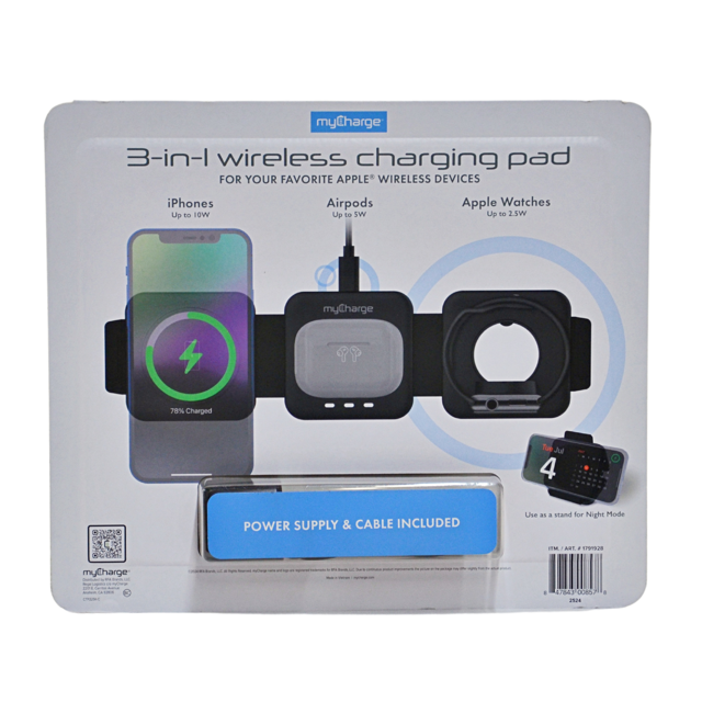 Mycharge 3-in-1 Wireless Charging Pad