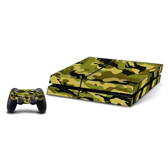VWAQ Camo Skin For PS4 Console And Controller Woodland Camouflage Decals To Fit PlayStation 4- PGC13 [video game]