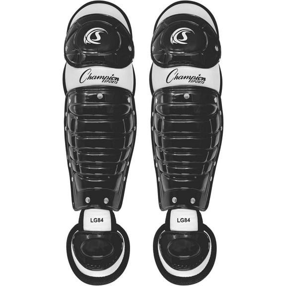 Champion Sports 11" L Single Knee Shin Guards with Wrap-Around Padding - Ages: 7-9