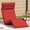 Red, variant on Folding Sun Lounger Pink 175x54x8.5 cm Oxford Fabric with Water Repellent Upholstery, Manual 5-Position Reclining Floor Chair for Garden Beach Yoga
