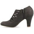 thumbnail image 3 of Journee Womens Piper Inside Zip Block Heel Booties, Widths Available, 3 of 10