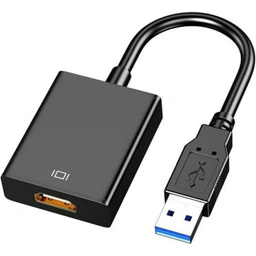 USB to HDMI Adapter, USB 3.0/2.0 to HDMI Video & Audio Converter, HD 1080P USB to Hdmi Converter for PC, Laptop, HDTV, Projector, Compatible with Windows 11/10/8/7, USB HDMI Adapter