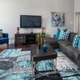 thumbnail image 2 of Cydiria Ocean Blue Modern Rug Non Slip Geometric Rug for Living Room, 2' x 3', 2 of 8