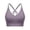 1-Purple, variant on Arlun Strappy V-Neck Sports Bras for Women Adjustable Thin Shoulder Strap Soft Comfortable Seamless Wireless Bralettes Stylish Supportive Racerback Workout Yoga Bras White XL