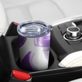 thumbnail image 5 of 20 Oz Purple and Grey Abstract Art Artwork Coffee Tumbler Double Wall Insulated Stainless Steel Water Bottle | Metal Reusable Thermoses Flask with Cup Cap | Leak & Sweat Proof with Anti-Dust Lid, 5 of 7