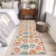 thumbnail image 4 of Easter 2'x6' Runner Rugs for Hallway Kitchen Bedside Non Slip Washable, Country Spring Watercolor Leaves Floral Eggs Entryway Rug Runners with Rubber Backing, Long Carpet Runner for Laundry Room, 4 of 8