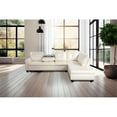 thumbnail image 3 of Star Home Living Corp Sean Faux Leather Sectional Sofa in Shiny White, 3 of 4