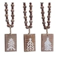 thumbnail image 1 of Melrose 81573 13 in. Wood Tree Plaque Ornament - Set of 6, 1 of 1