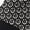 Black White Tile Print, variant on Catherines Women's Plus Size Georgette Buttonfront Tie Sleeve Cafe Blouse