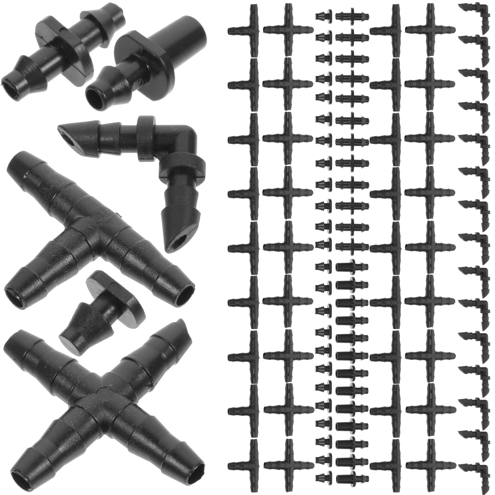 Frcolor 1 Set Drip Irrigation 1/4 Inch Water Hose Connector Assortment