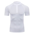 thumbnail image 6 of Rvwovn Men's Cycling Jersey Shirt - Moisture Wicking Quick Dry Bike Top, Short Sleeve Quarter-Zip, 6 of 7