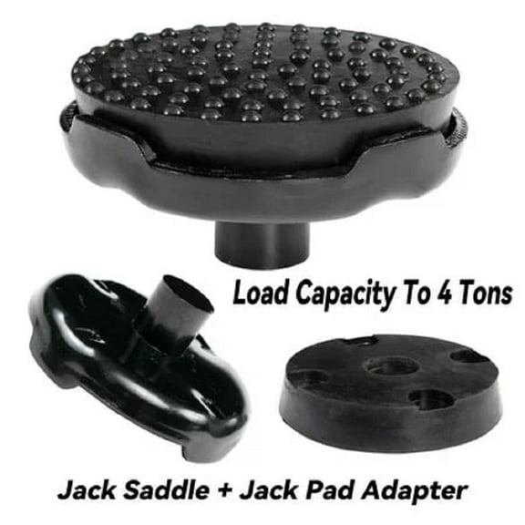 AUTOXBERT 4 Tons Rubber Jack Pad Adapter Safe Tool Point Floor Saddle Protect Heavy Duty