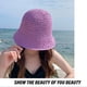 thumbnail image 5 of Sombrero de paja para el sol, sombrero de pescador tejido, sombrero de playa, gorra plegable, gorras de verano, sombrero de pescador para mujer, 5 of 5