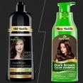 thumbnail image 3 of (5 pack) Herbishh Dark Brown Hair Color Shampoo for Gray Hair, Hair Dye Shampoo 3 in 1, 100% Gray Coverage,  Easy Application Shampoo Para Canas, Permanent Hair Color for Men & Women, Ammonia-free, 500 ml, 3 of 10
