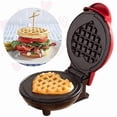 thumbnail image 1 of Mini Maker Waffle Iron 5" Non-Stick Waffle Maker Stuffed Waffles Adjustable Browning Control, Heart, 1 of 5