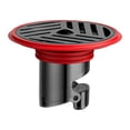 thumbnail image 2 of Desagüe de suelo para baño, fácil de instalar, portátil, versátil, antirreflujo, reemplazo de desagüe de suelo de ducha para baño, inodoro de casa Rojo, 2 of 9