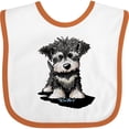 thumbnail image 3 of Inktastic Schnauzer Pup Boys or Girls Baby Bib, 3 of 4