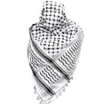 thumbnail image 5 of Houndstooth Palestine Scarf Keffiyeh Arafat Hatta Cotton Wide Scarf with Tassels, Shemagh Arab Cotton Unisex Scarves, 5 of 7