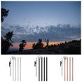 thumbnail image 4 of maskred Camping Light Stand Set Removable Solid Color Outdoor Fishing Backpacking Lantern Hanging Fix Post Pole with Ground Pegs Gold, 4 of 6