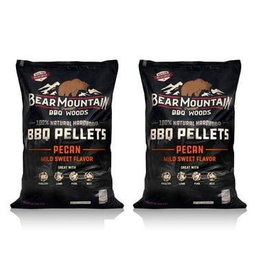 Bear Mountain BBQ Natural Hardwood Pecan Flavor Pellets, 20lbs (2 Pack)