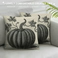 thumbnail image 3 of Nawypu Vintage Farmhouse Fall Throw Pillow Covers Blue Stripe Autumn Thanksgiving Leave Hello Pumpkin Home Decor Throw Pillow Case Cushion Cover, 3 of 5