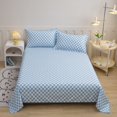 1.2/1.5/1.8/2MFlat Bed Sheet Solid Bed Cover Single Double Queen King