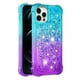 thumbnail image 2 of Funda para iPhone 12 PRO MAX Transparente con Brillos Carcasa Protectora Antigolpes con Glitter Brillante, 2 of 5
