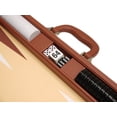 thumbnail image 6 of Silverman & Co. 19-inch Premium Backgammon Set - Large - Desert Brown, 6 of 12