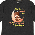 thumbnail image 4 of Inktastic My Mimi Loves Me to the Moon and Back Boys or Girls Long Sleeve Toddler T-Shirt, 4 of 5
