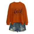 thumbnail image 3 of Fall Sweatshirts for Women 2025 Long Sleeve Crewneck Loose Fit Letter Graphic Sweatshirt Pullover Tops, 3 of 5