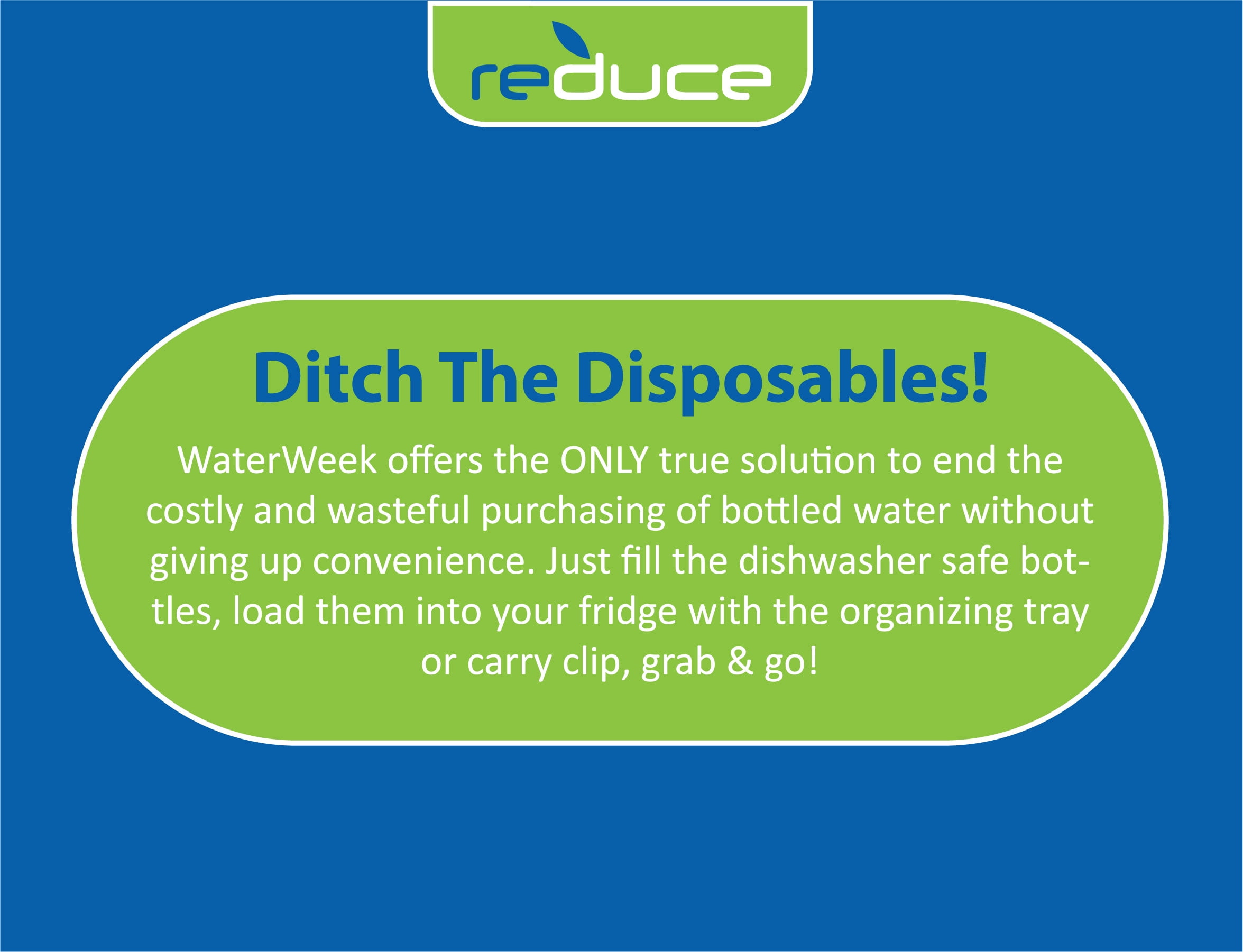 Reduce WaterWeek Refillable Water Bottles, 14 oz – Includes 5 WaterWeek  Leak Proof Tritan Reusable W…See more Reduce WaterWeek Refillable Water