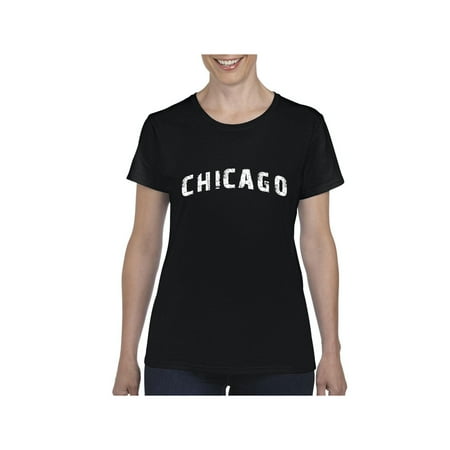 Illini T-shirts - Chicago illinois State Flag Women Shirts T-Shirt Tee