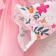 thumbnail image 5 of Staki Girls Long Sleeve Dress Girls Dresses Toddler Winter Long Sleeve Party Tulle Dresses for Girls(Pink,5-6 Years), 5 of 7