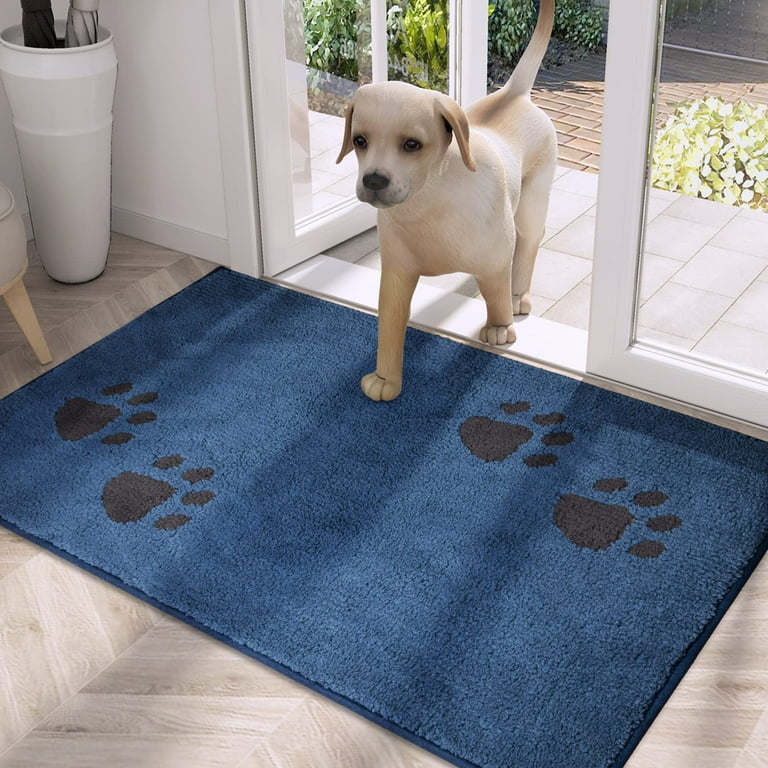 1pc Dirt Trapper Door Mat Non Slip Entryway Rug Shoes Scraper Bath Door Mat  Super Absorbent