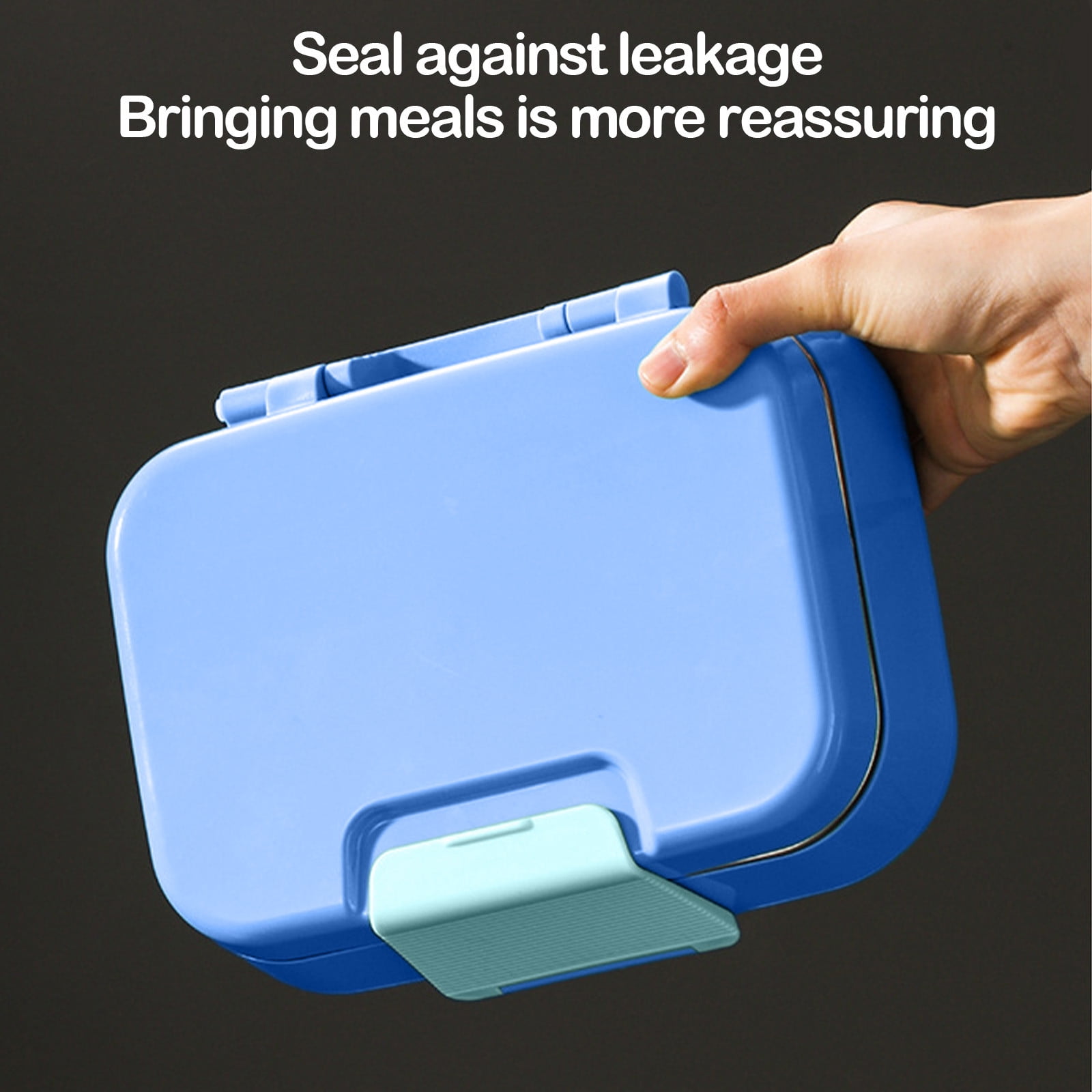 Insulated Stainless Steel Lunch Box for Work, 2 Compartment Bento Box with Divider, Microwave Safe & Leak Proof Container for Office, Sch-ool & Meal Prep