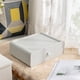 thumbnail image 1 of Caja de almacenamiento de ropa interior, organizador de bragas de calcetines de sujetador de plástico apilable a prueba de polvo para armario, 1 of 1