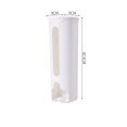 thumbnail image 1 of Kitchen Plastic Bag Holder Organizer Wall Hanging Garbage Bag Storage Box Bathroom Trash Bag Bucket Dispenser Kitchen Accessory White, 1 of 6