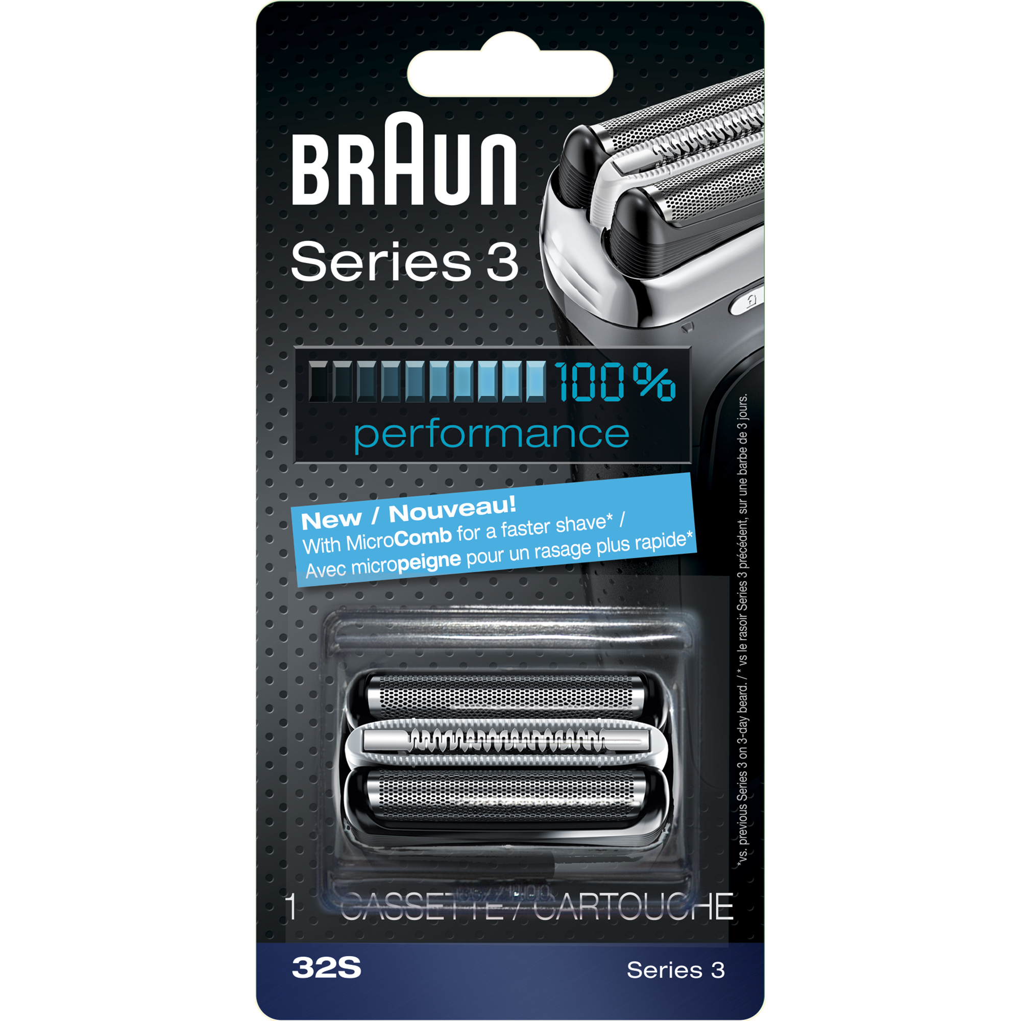 Braun Shaver Replacement Part 32 S Silver Compatible with Series 3