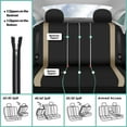 thumbnail image 3 of FH Group Cosmopolitan Flat Cloth Car Seat Covers Fit For Car Truck SUV Van - Front Row, 3 of 7