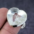 thumbnail image 2 of Natural White Topaz Gemstone Handmade 925 Sterling Silver Gift Ring Size 8, 2 of 2