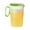 Green, variant on JoyMoreHome Plastic Tea Pitcher, Fridge Water Carafe Jug, Straining Iced Tea Pitcher with Spout, Lemonade Juice Beverage Container with Strainer Lid, Handle