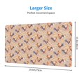 thumbnail image 2 of Sikiie Roosters In Floral Mouse Pad, 16x29.5 Mousepad Desk Mat in Anti-Slip Rubber Mousepads Mat for Game Office Laptop Computer, 2 of 8
