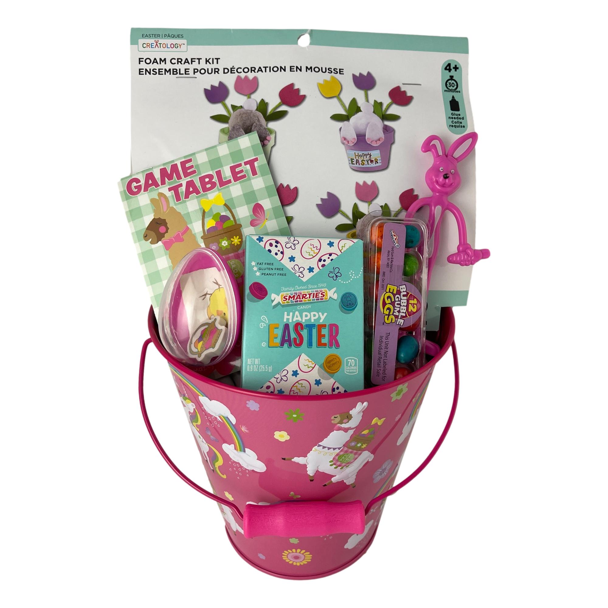 Llama Easter Basket for Young Girls Already Made Unicorn Craft with