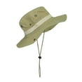 thumbnail image 4 of iHPH7 Bucket Hat with Strings Camo Hat Camo Boonie Hat for Men Boonie Hat Wide Brim Hat, Khaki One Size, 4 of 9
