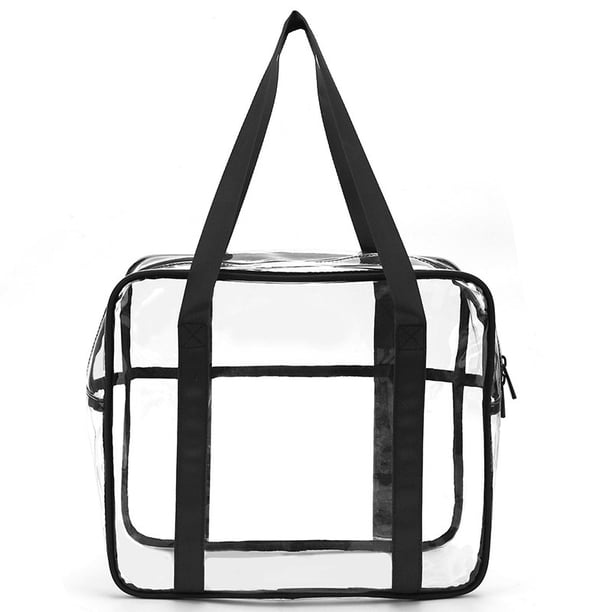 Neceser transparente, neceser transparente grueso, neceser impermeable para maquilladores, neceser grande para pañales, organizador de equipaje, fácil de limpiar, grande
